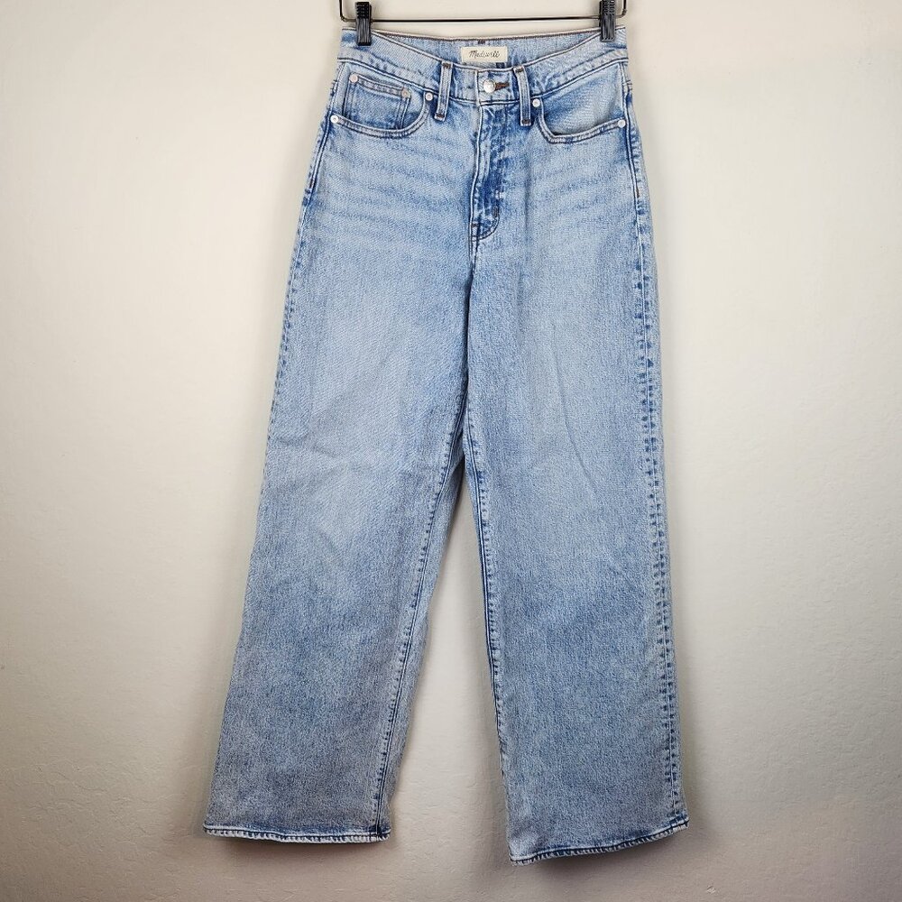 Madewell Superwide-Leg Jeans Comfort Stretch Hollyhurst Wash sz 27